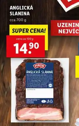 Lidl Anglická slanina nabídka