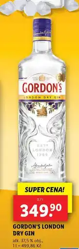Lidl Gordon's gin nabídka
