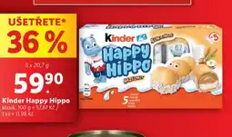 Lidl Kinder happy hippo nabídka