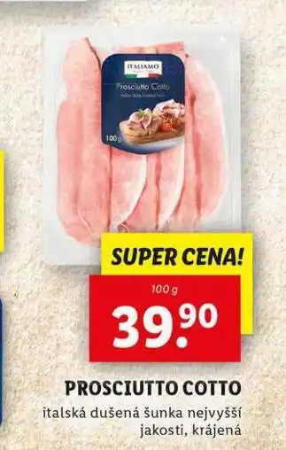 Lidl Prosciutto cotto nabídka