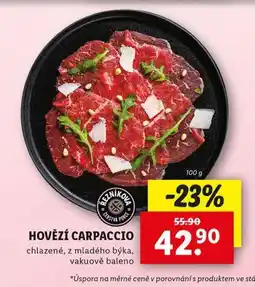 Lidl Hovězí carpaccio nabídka