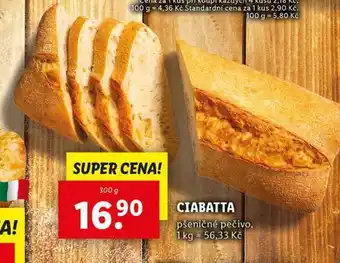 Lidl Ciabatta nabídka