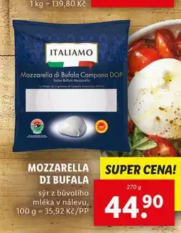 Lidl Mozzarella di bufala nabídka