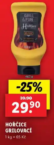Lidl HOŘČICE GRILOVACÍ nabídka