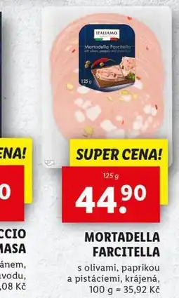 Lidl Mortadella farcitella nabídka
