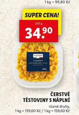 Lidl Čerstvé těstoviny s náplní nabídka