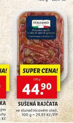 Lidl Sušená rajčata nabídka