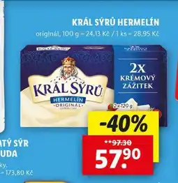 Lidl Král sýrů hermelín nabídka