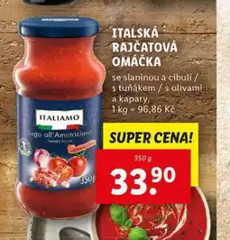 Lidl Italská rajčatová omáčka nabídka