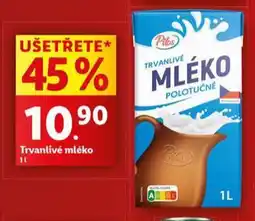 Lidl Trvanlivé mléko nabídka