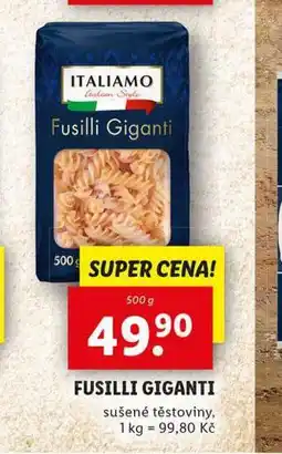 Lidl Fusilli giganti nabídka