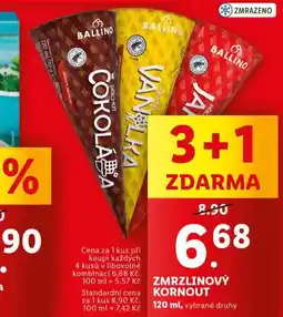 Lidl Zmrzlinový kornout nabídka