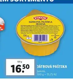 Lidl Játrová paštika nabídka