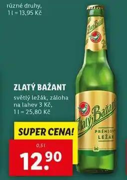Lidl Pivo zlatý bažant nabídka