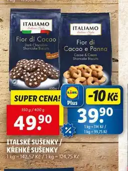 Lidl Italské sušenky nabídka