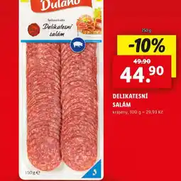 Lidl Delikatesní salám nabídka