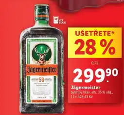Lidl Jagermeister nabídka
