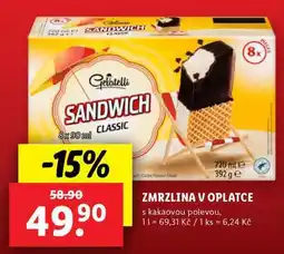 Lidl Zmrzlina v oplatce nabídka