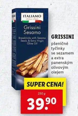 Lidl Grissini nabídka