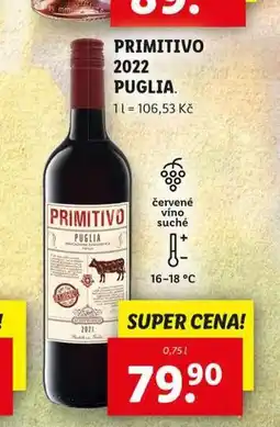 Lidl Primitivo nabídka