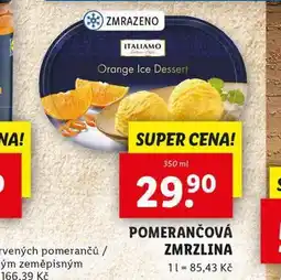 Lidl Pomerančová zmrzlina nabídka