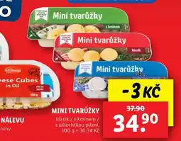 Lidl Mini tvarůžky nabídka