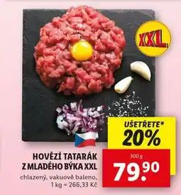 Lidl Hovězí tatarák z mladého býka nabídka
