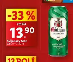 Lidl Pivo svijanský máz nabídka