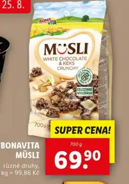 Lidl BONAVITA MÜSLI nabídka