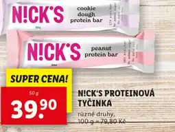 Lidl NICK'S PROTEINOVÁ TYČINKA nabídka