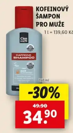 Lidl KOFEINOVÝ ŠAMPON PRO MUŽE nabídka