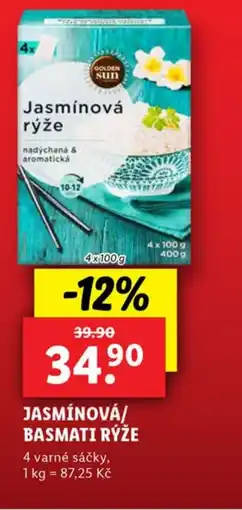 Lidl JASMÍNOVÁ/ BASMATI RÝŽE nabídka