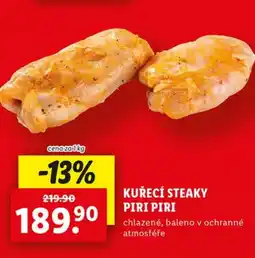 Lidl KUŘECÍ STEAKY PIRI PIRI nabídka