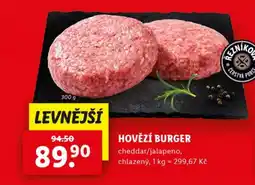 Lidl HOVĚZÍ BURGER nabídka