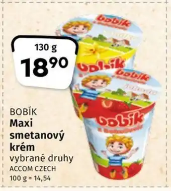 Coop BOBÍK Maxi smetanový krém nabídka