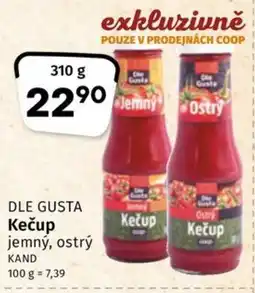 Coop DLE GUSTA Kečup jemný, ostrý nabídka