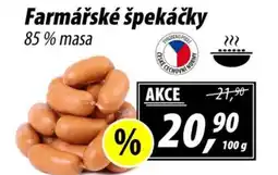 ZEMAN Farmářské špekáčky nabídka