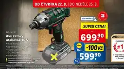 Lidl Aku rázový utahovák 20 v nabídka