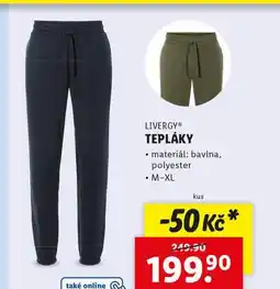 Lidl Tepláky nabídka