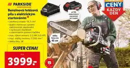 Lidl Benzínová řetězová pila s elektrickým startováním nabídka