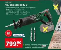 Lidl Aku pila ocaska 20 v nabídka