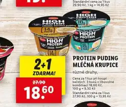 Lidl Protein puding mléčná krupice nabídka