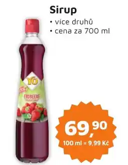 Můjobchod Sirup nabídka