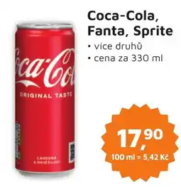 Můjobchod Coca-Cola, Fanta, Sprite nabídka