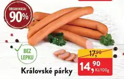 MP Krásno Královské párky nabídka