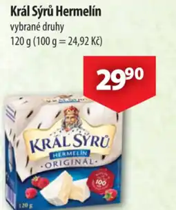 CBA Král Sýrů Hermelín nabídka
