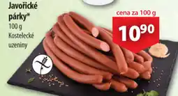CBA Javořické párky nabídka
