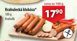 CBA Krahulecká klobása nabídka