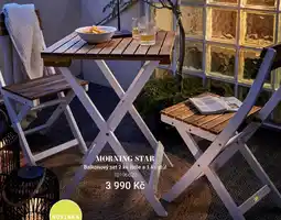 Balkonový set 2 ks židle a 1 ks stůl