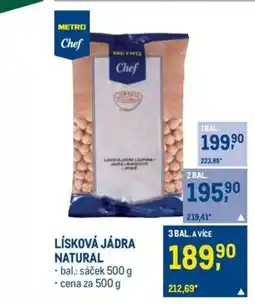 Makro LÍSKOVÁ JÁDRA NATURAL nabídka